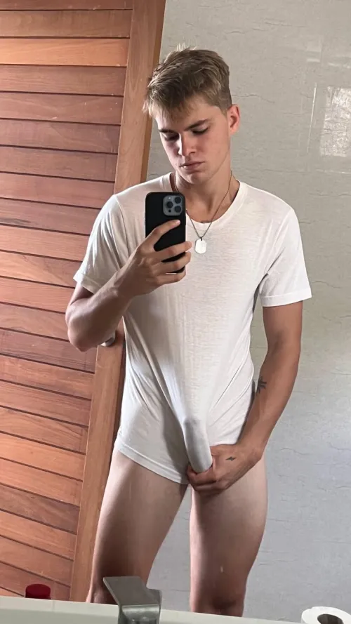 There are interesting shapes under my T-shirt