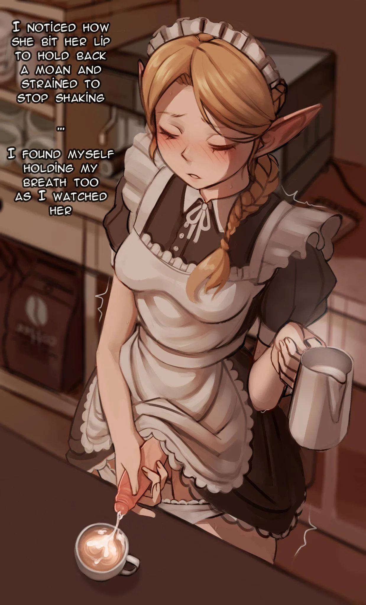 Topping it off with a little elf milk (@liliacineris)