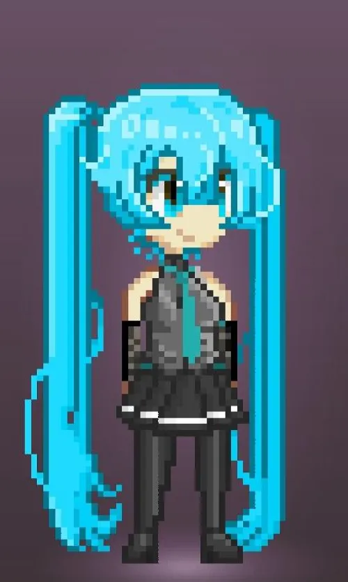 I can't see the horizon... HATSUNE MIKU?!