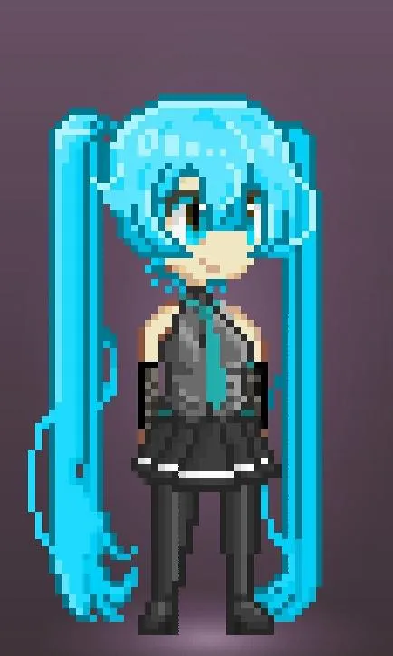 I can't see the horizon... HATSUNE MIKU?!