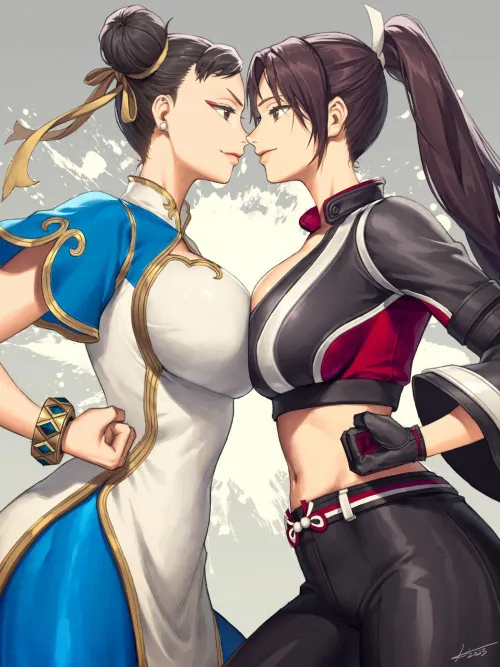 Chun-Li and Mai Shiranui - 