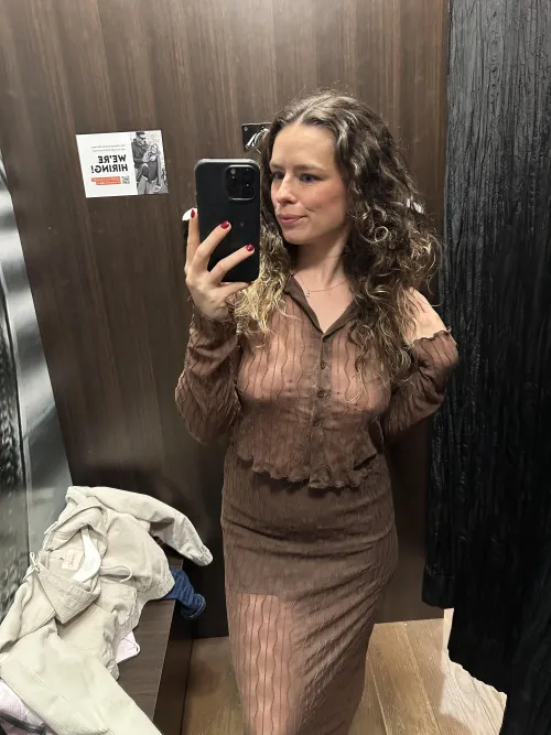 tried something on…braless of course…want more?