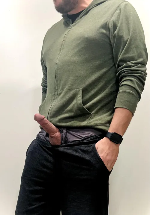 Hard dad cock after a jog