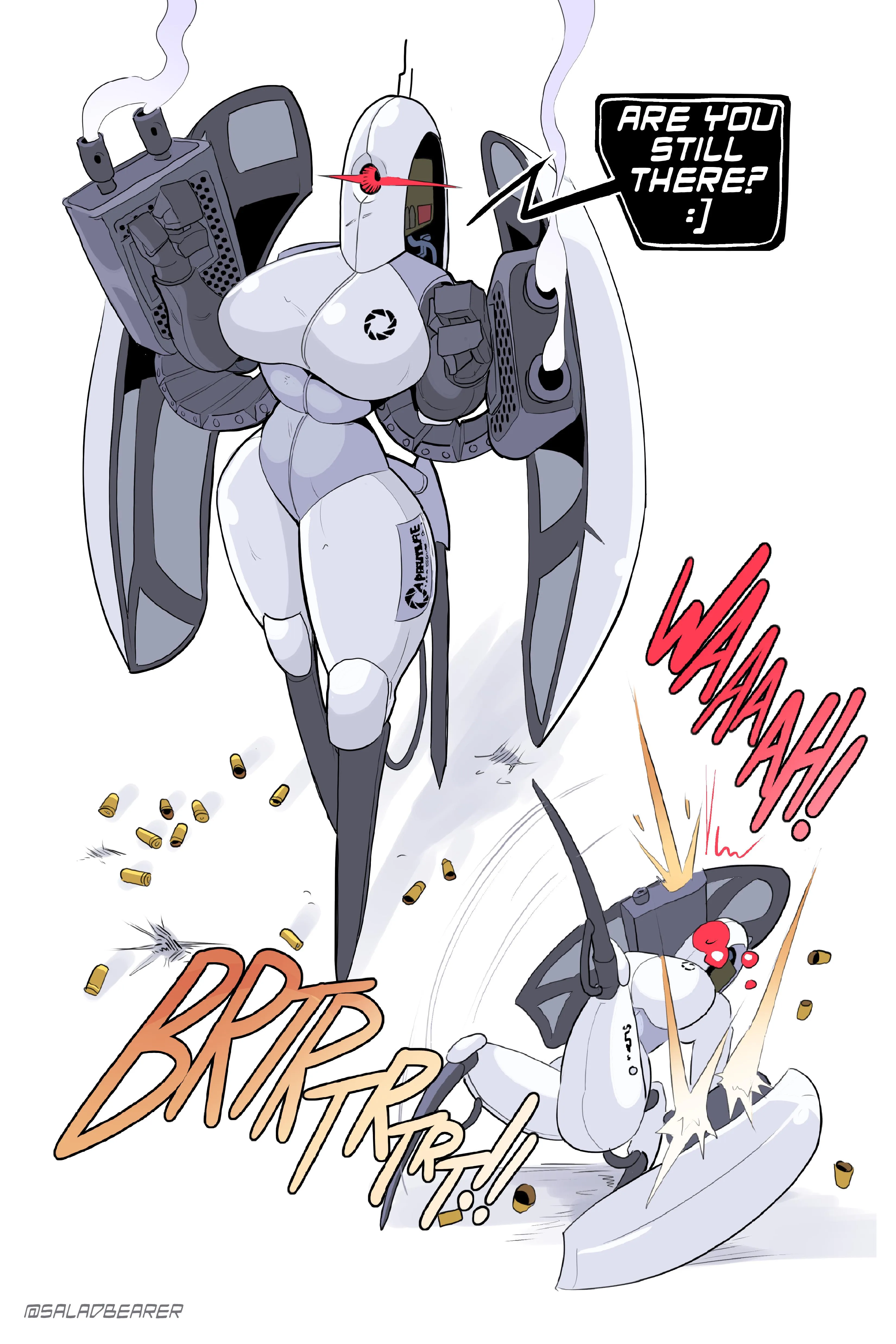 Her balance needs work... (Saladbearer) [Portal]