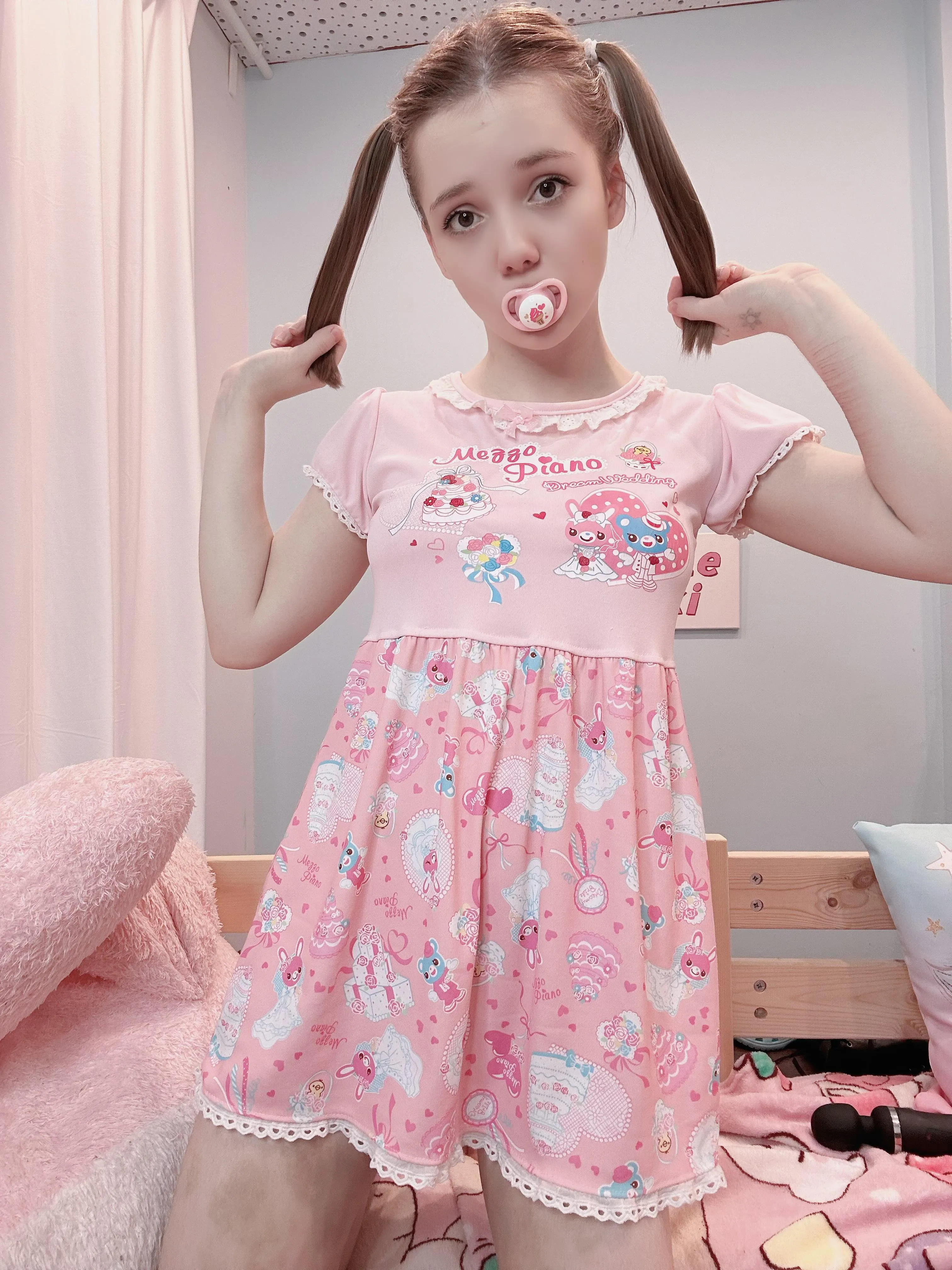 Cute dress and matching pacifier