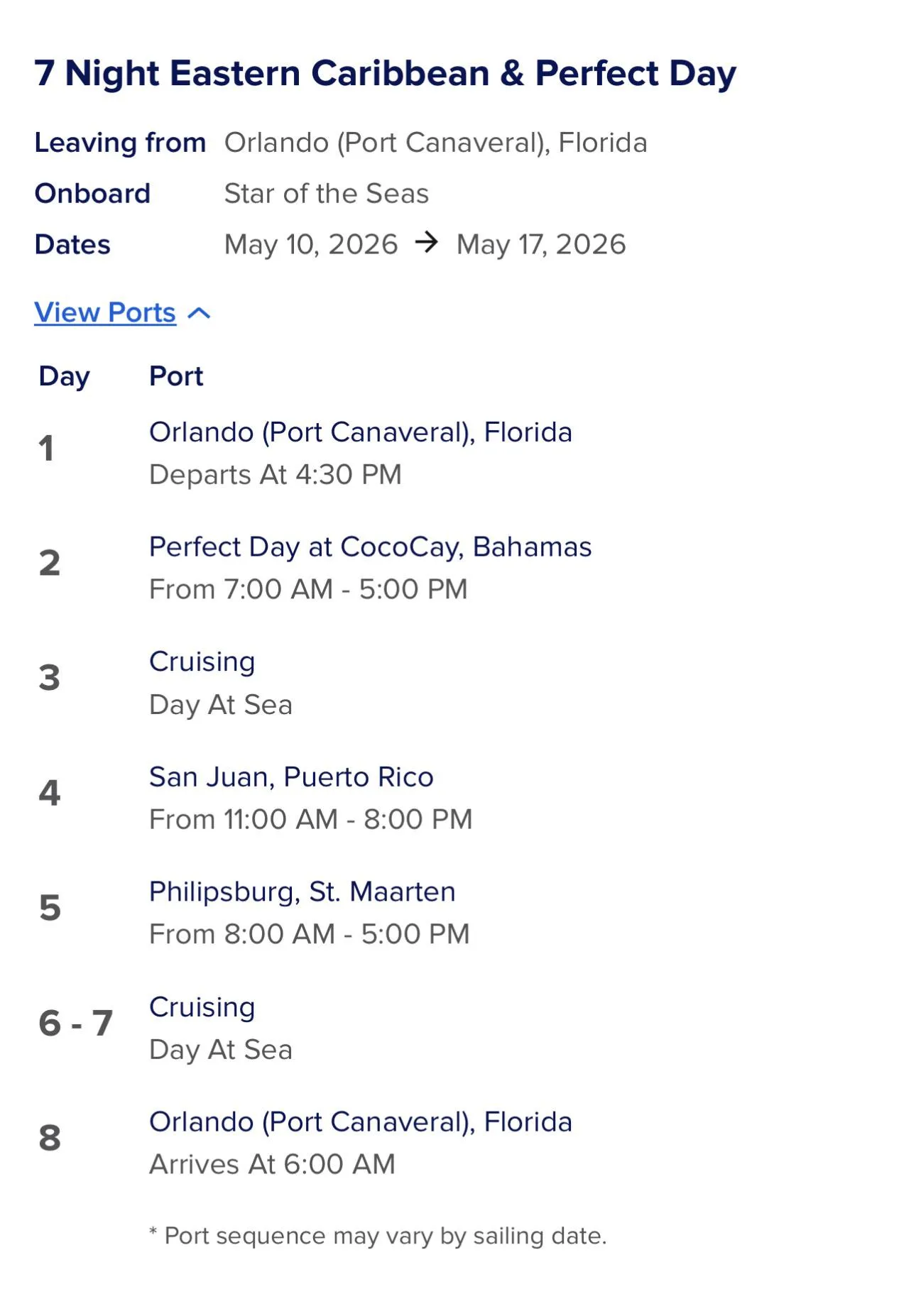 [MF4FM] Star of the Seas May 10 2026