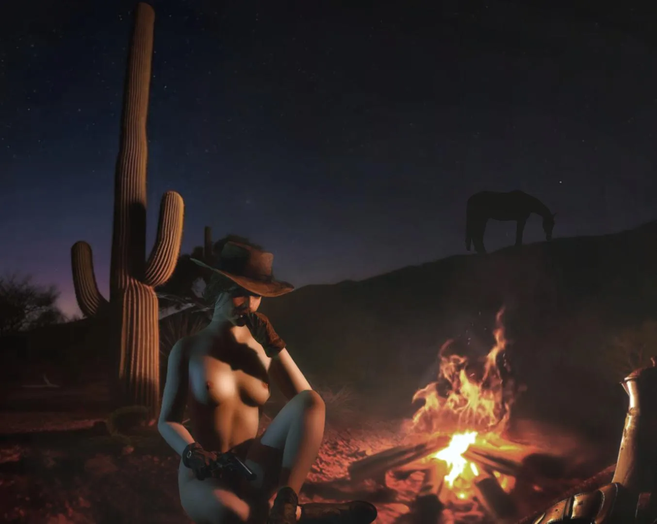 Sadie's bonfire. Approach at your own peril. (Rastifan)