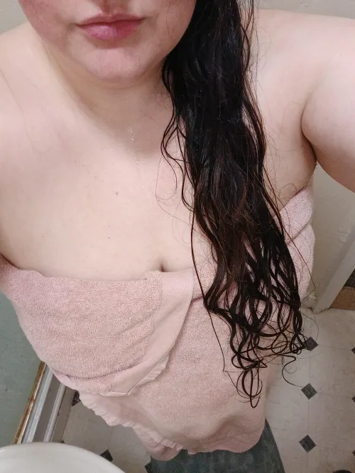 Smelling like strawberries and argan hair products