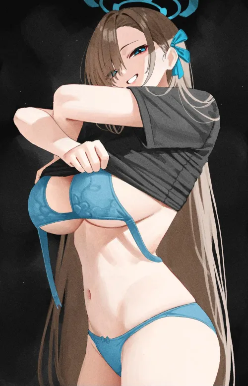Asuna undressing [Blue Archive]