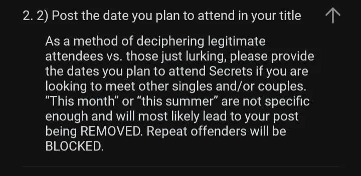 Personal ad posts without DATES will be removed.