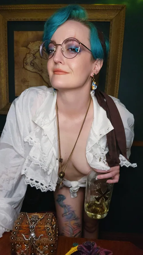 The Pirate Captain summons you to her quarters for a drink...