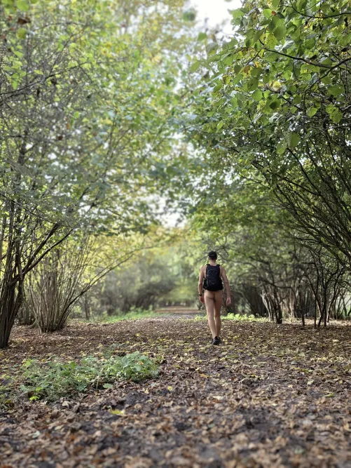 Walking naked in nature feels so natural.