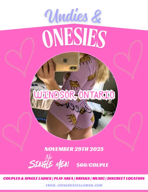 Undies and Onesies On Premise Party