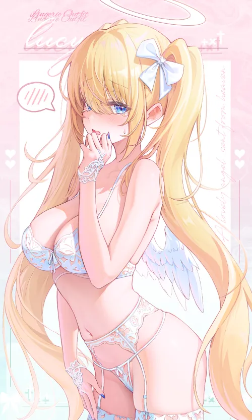 Angel in lingerie