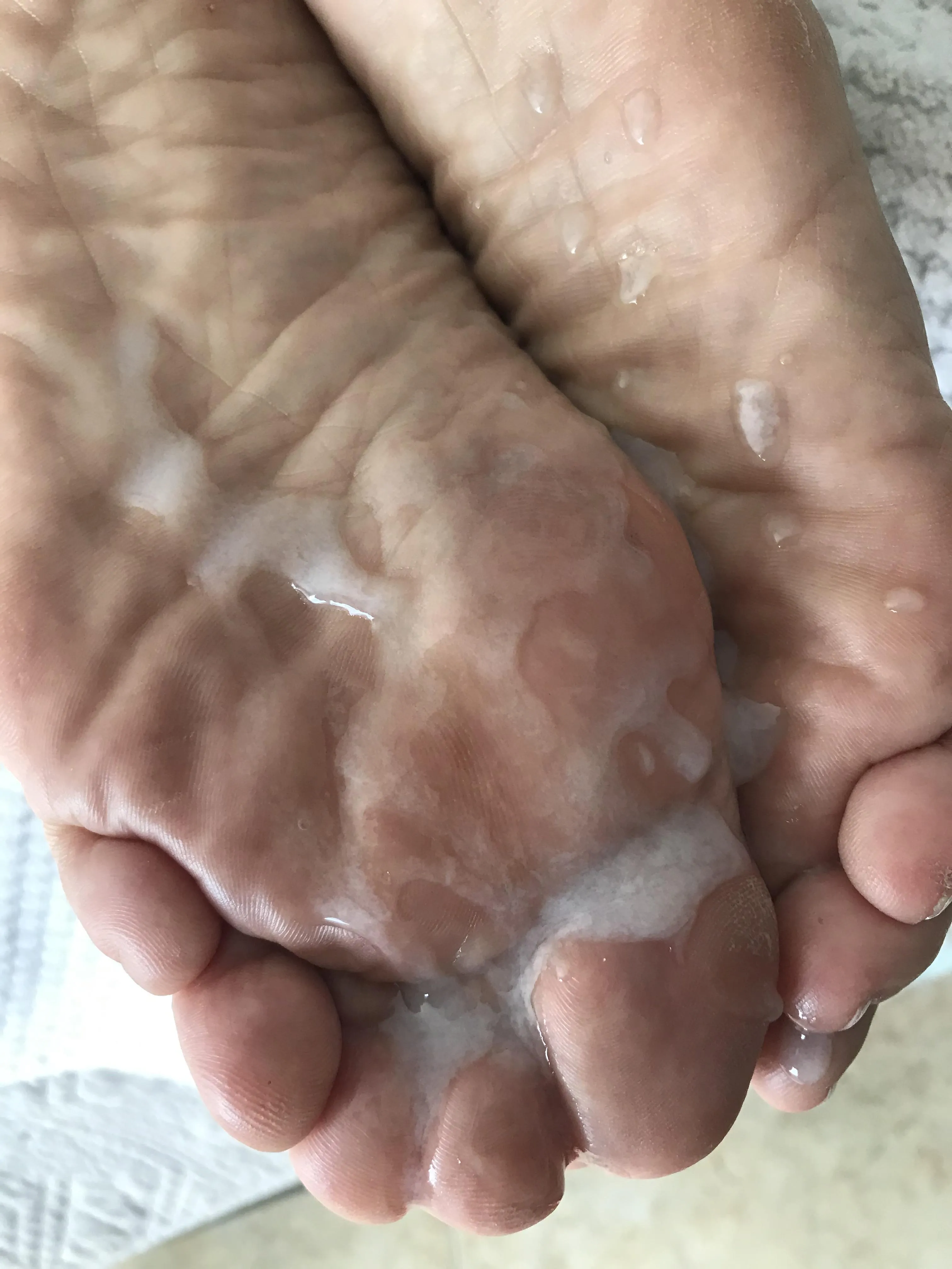 Cum on feet