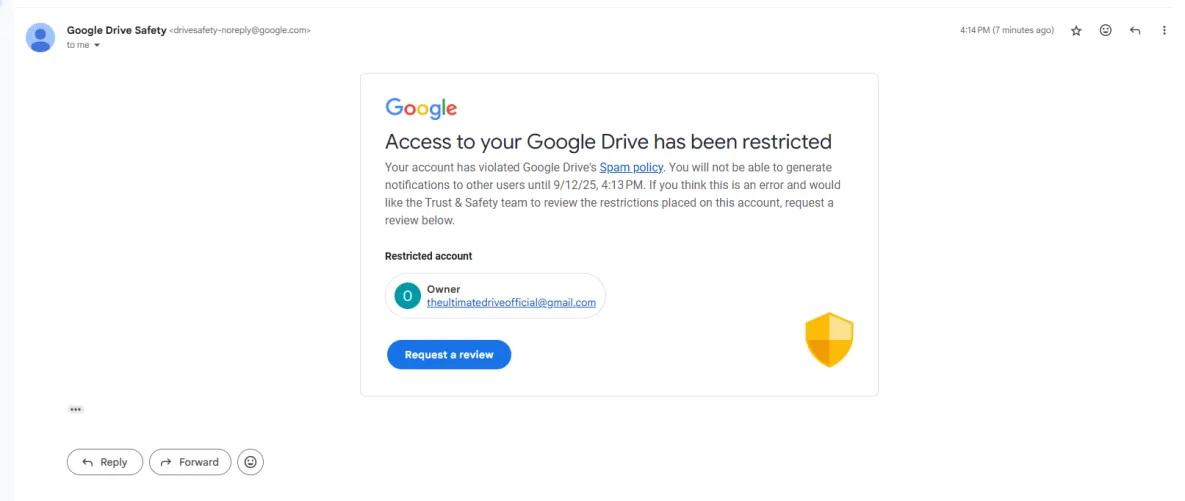 google drive down... for now