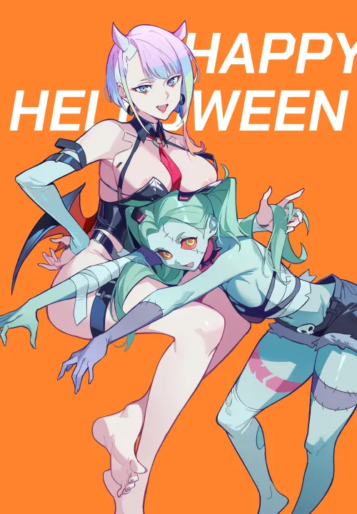 Happy Halloween from Lucy and Rebecca