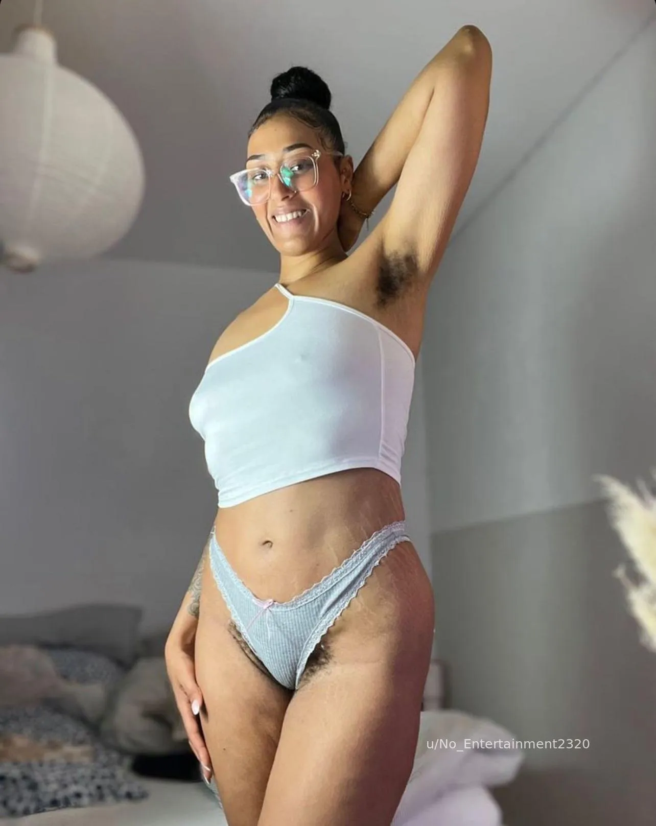 I think you can tell there is a big muffin hiding behind those panties