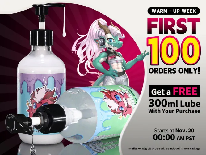 Mark it...and we’re ready to get things slick.💦 the First 100 Orders get a FREE lube.