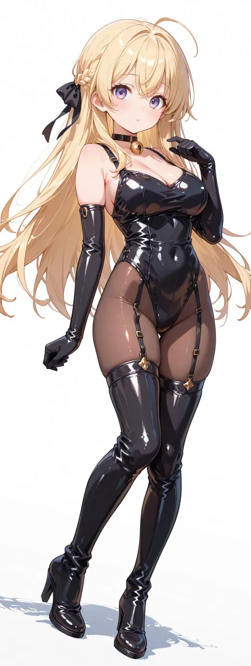 Matching Gloves & Thigh High Boots