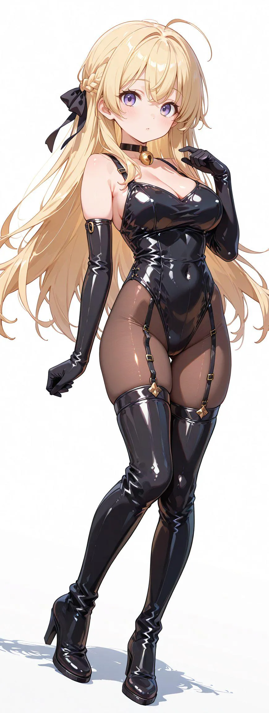 Matching Gloves & Thigh High Boots