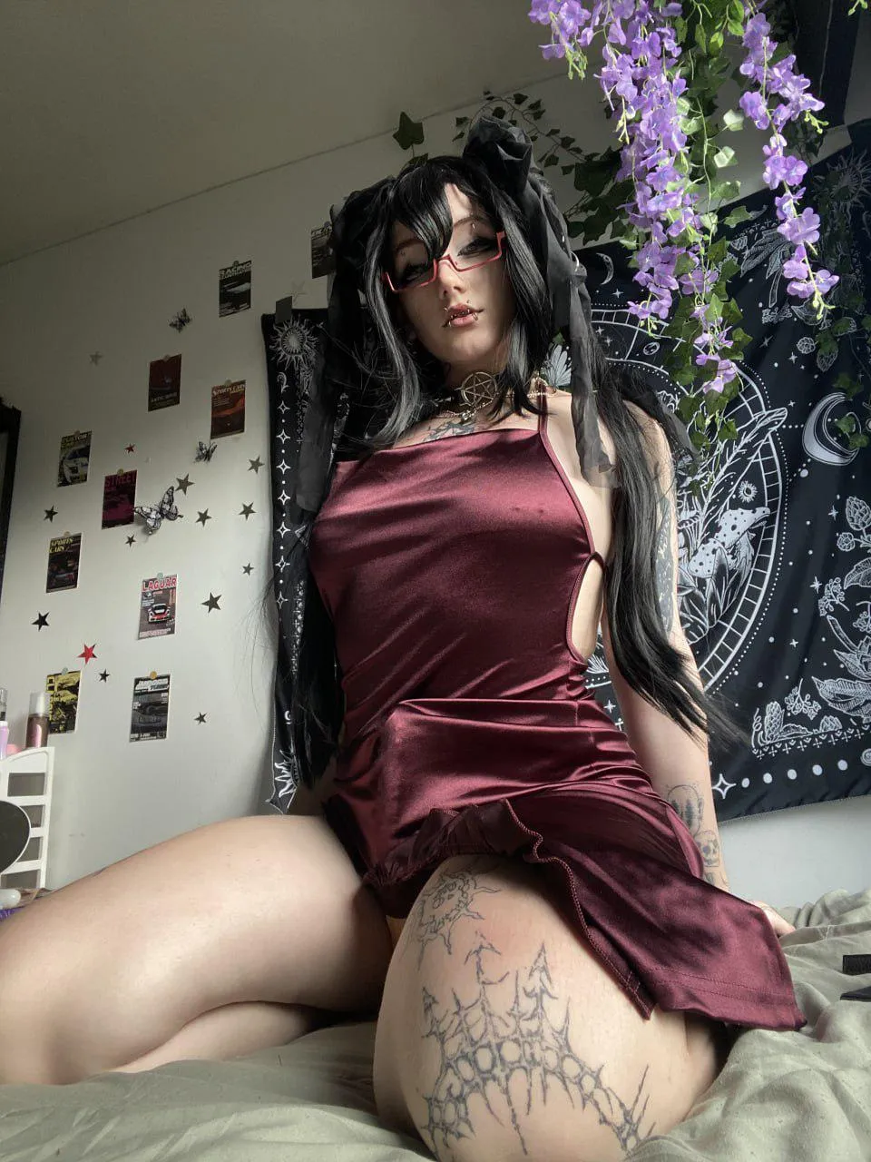 My dress is the curtain behind which your end begins