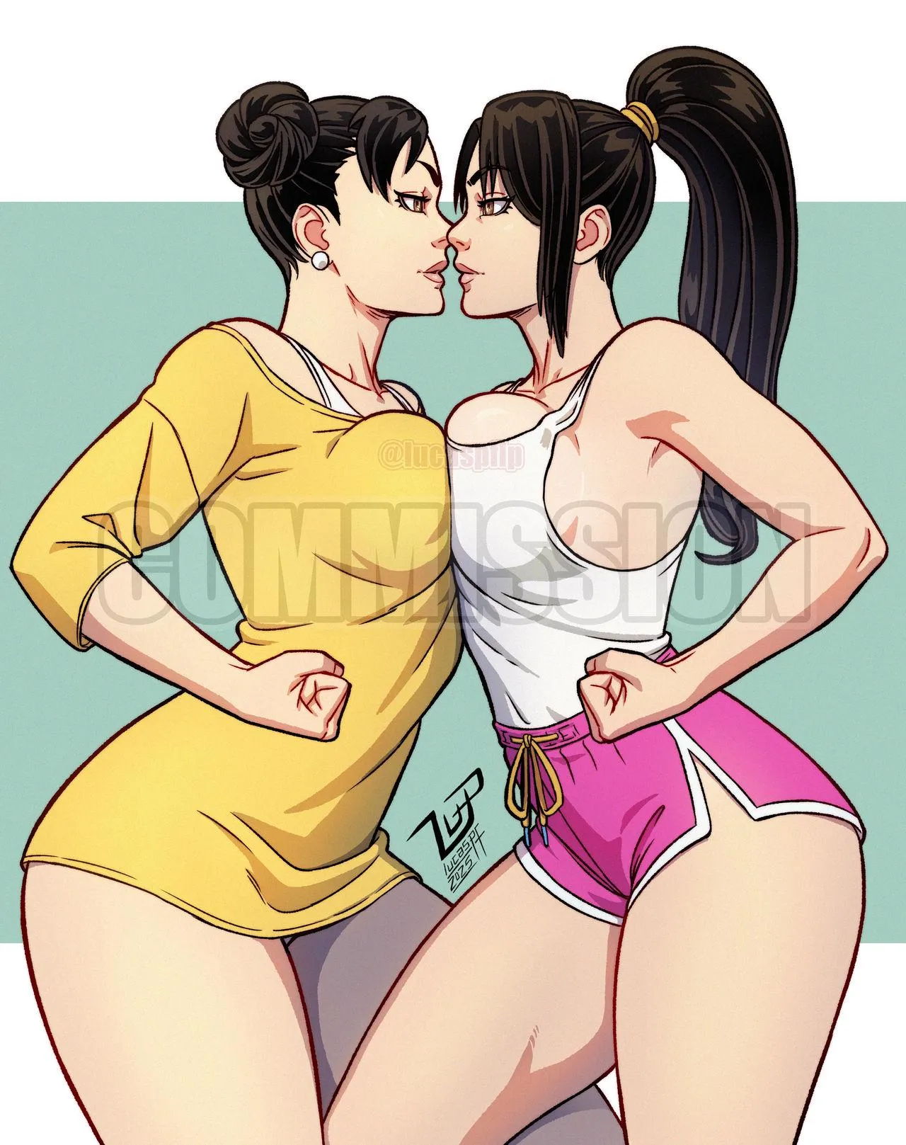 Casual Chun Li and Mai face off (Lucaspflp)