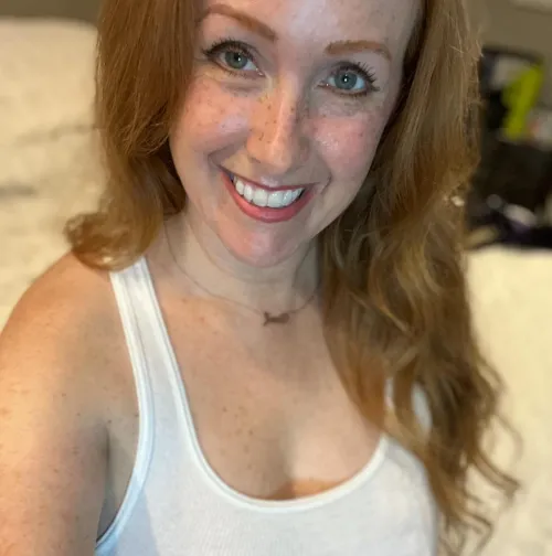 Freckles and real redhead