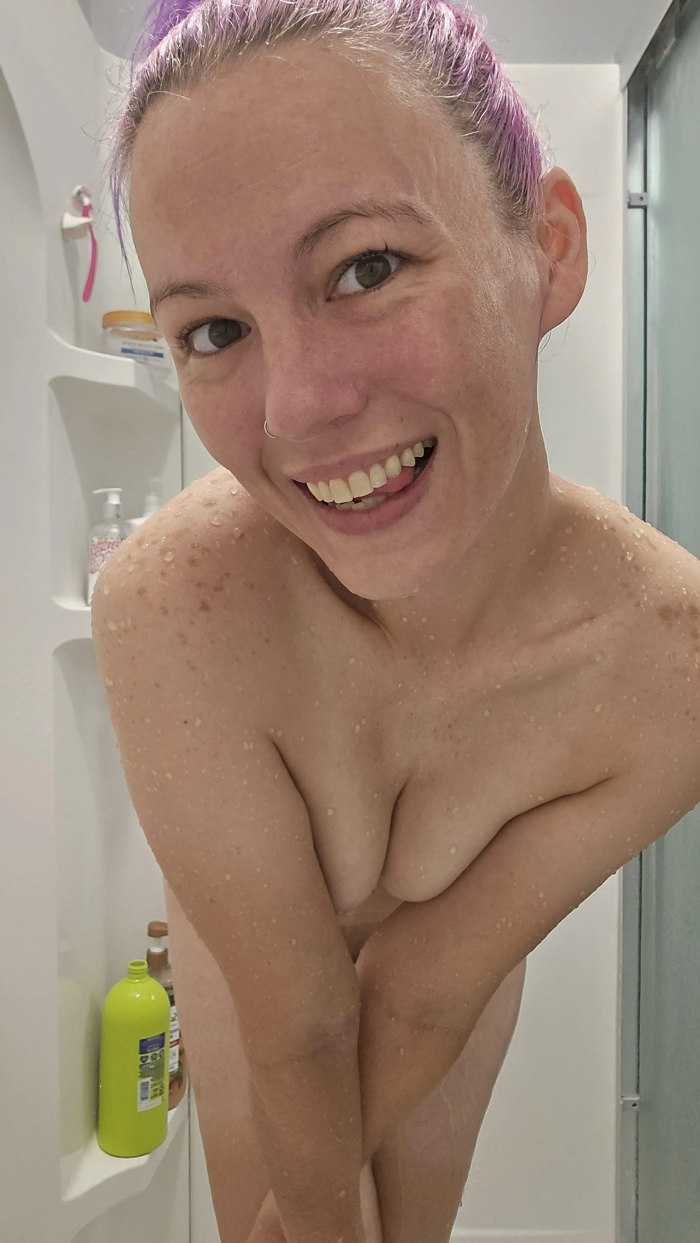 Just about to get out and dry off