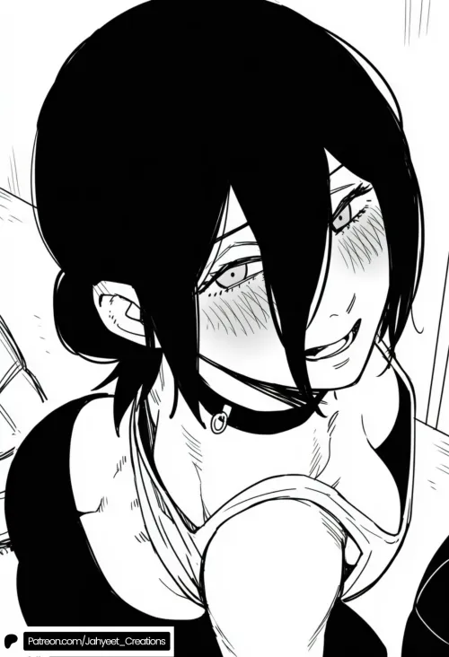 Reze showing off her assets (Jahyeet_Creations)