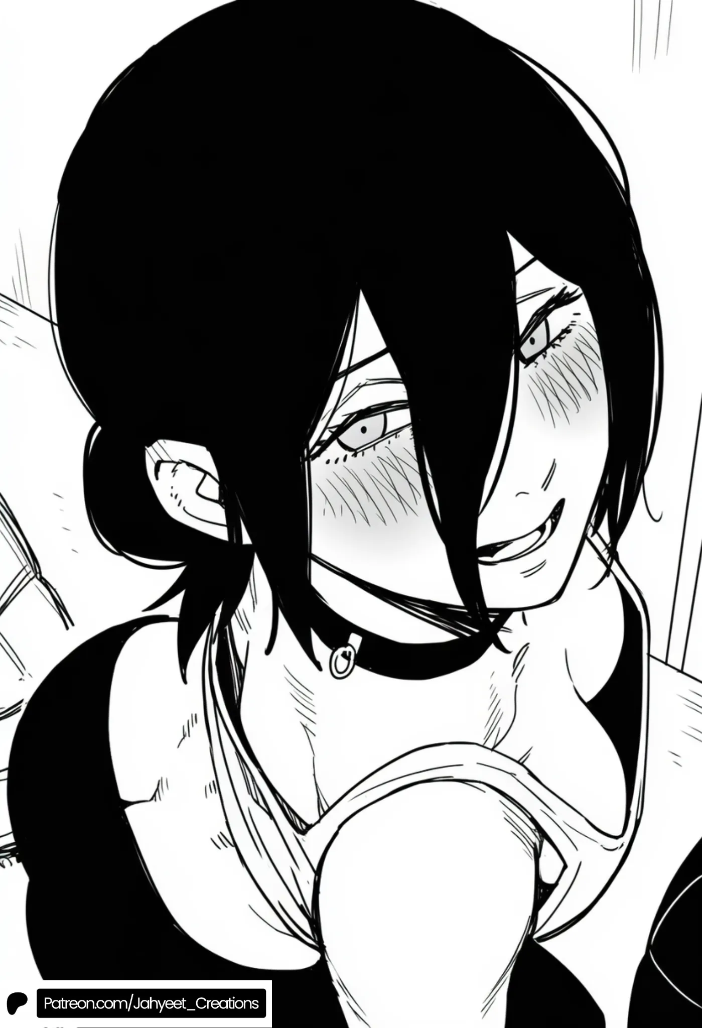 Reze showing off her assets (Jahyeet_Creations)