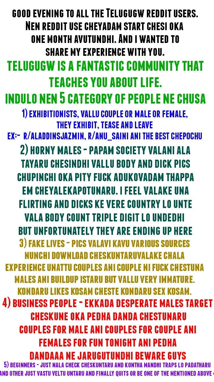 Which category do you belong to com(m)ent below