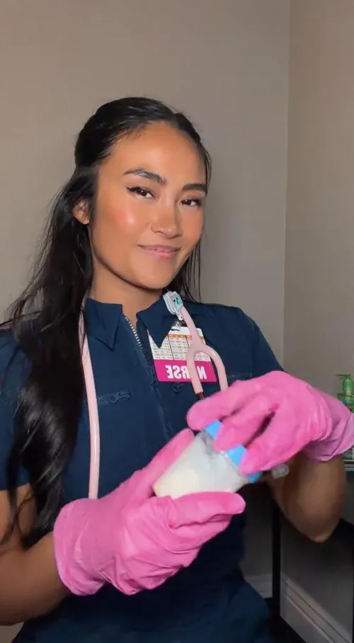 A asian nurse can show you a good time