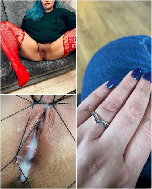 How many of you are going to fill me while my husband watches helplessly?🤍