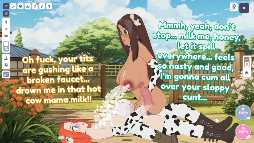 [M/F] Hosing my lover in gallons of hot milk while I hump her raw (Lust Cupid/Dinotonte)