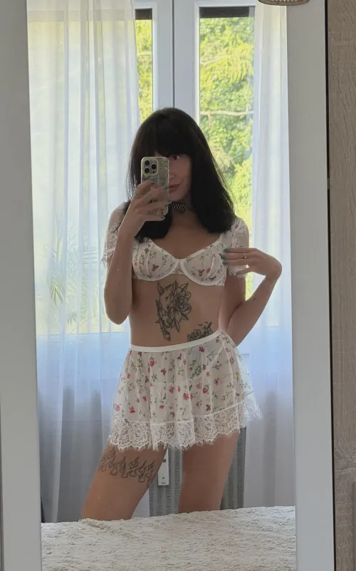 the skirt is my underwear