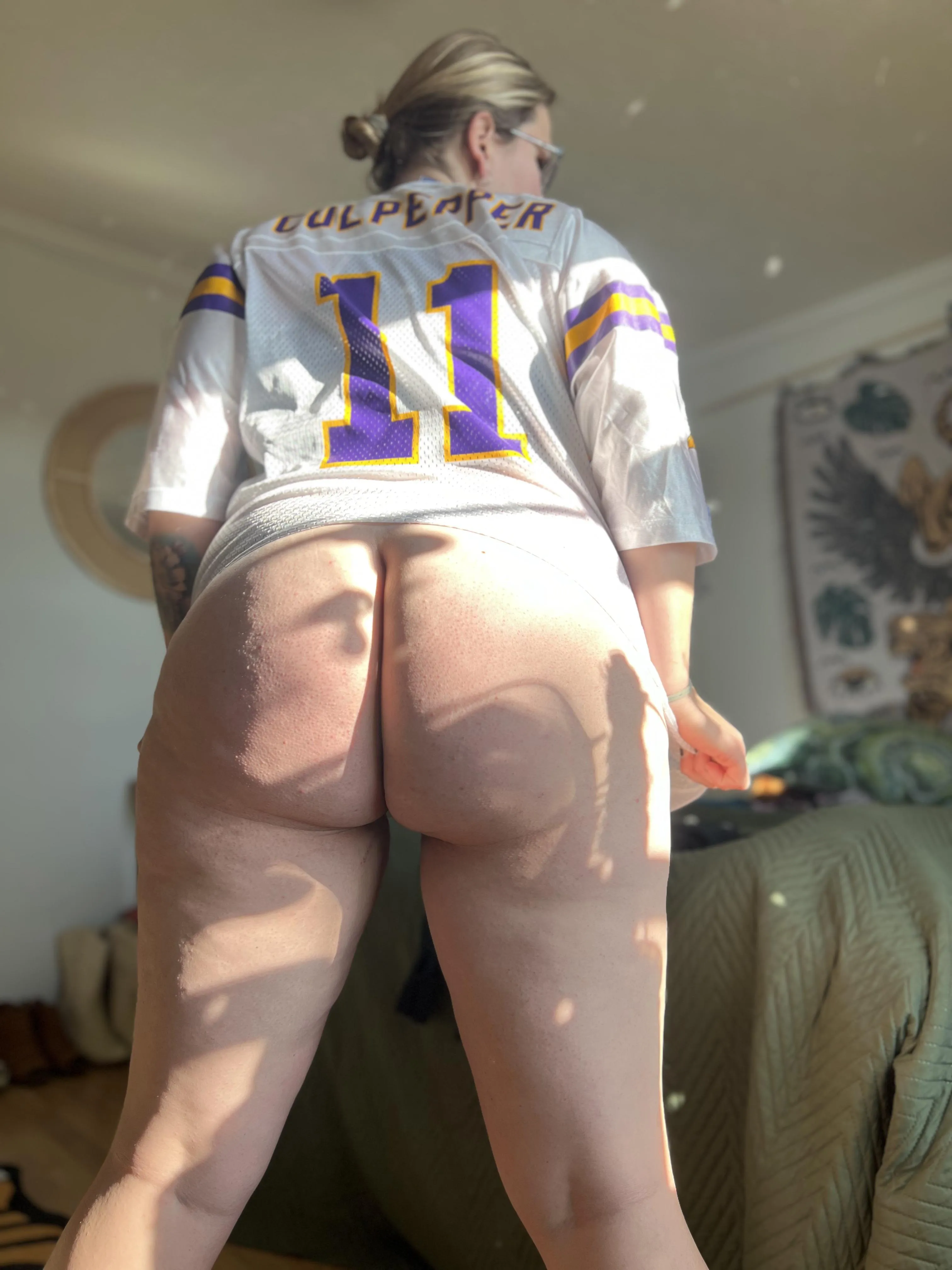 All I want for my birthday is for the purple people eaters to CHOMP them packers up!!! SKOL!!