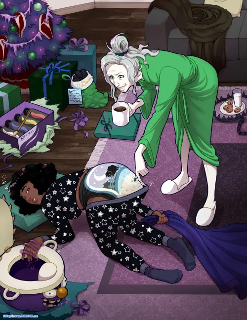 (Ahbagels) Christmas Curse for those who try to open presents early.