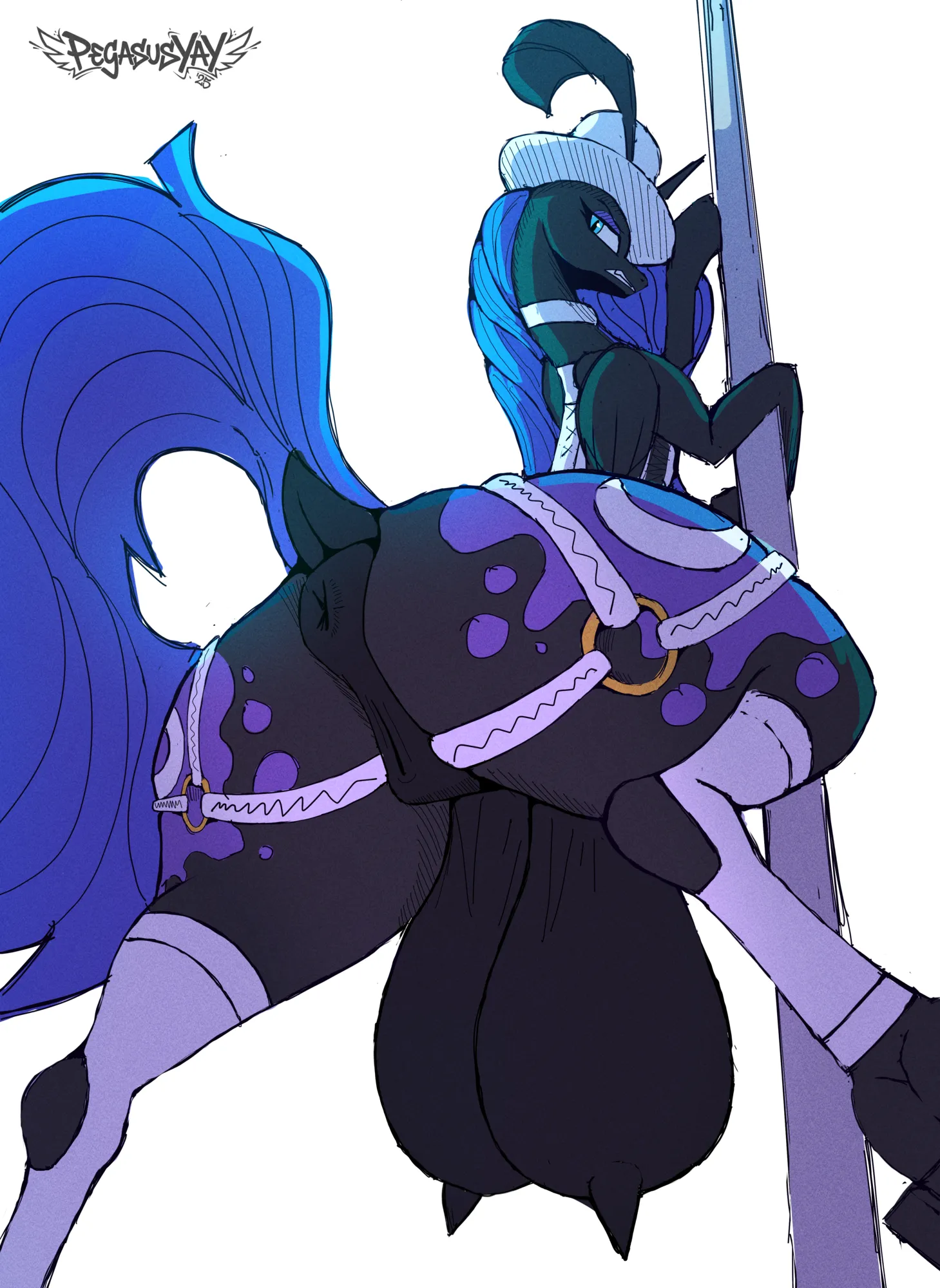 Night shift | Art by me (PegasusYaY)