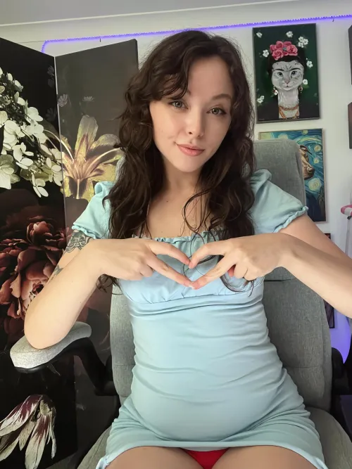 Trying to come across as a good girl but the fun just peeks out