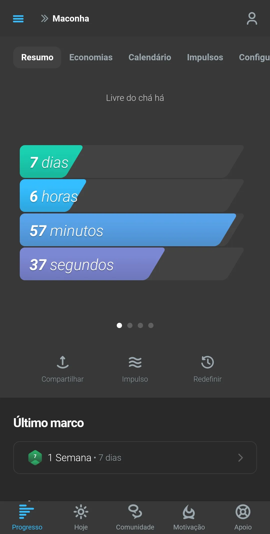 Teste de resistência.