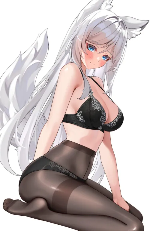 Wolfgirl looking great in lingerie