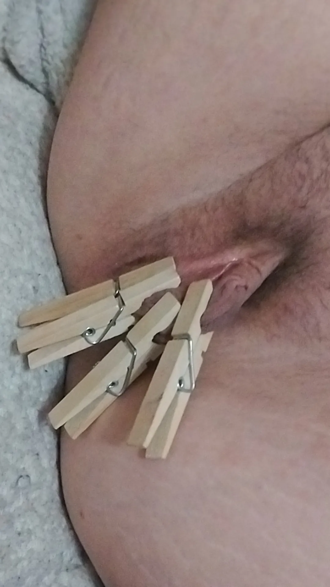 Clothespins on my flaps is always such a good feeling