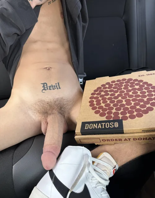 Did you order the big sausage pizza