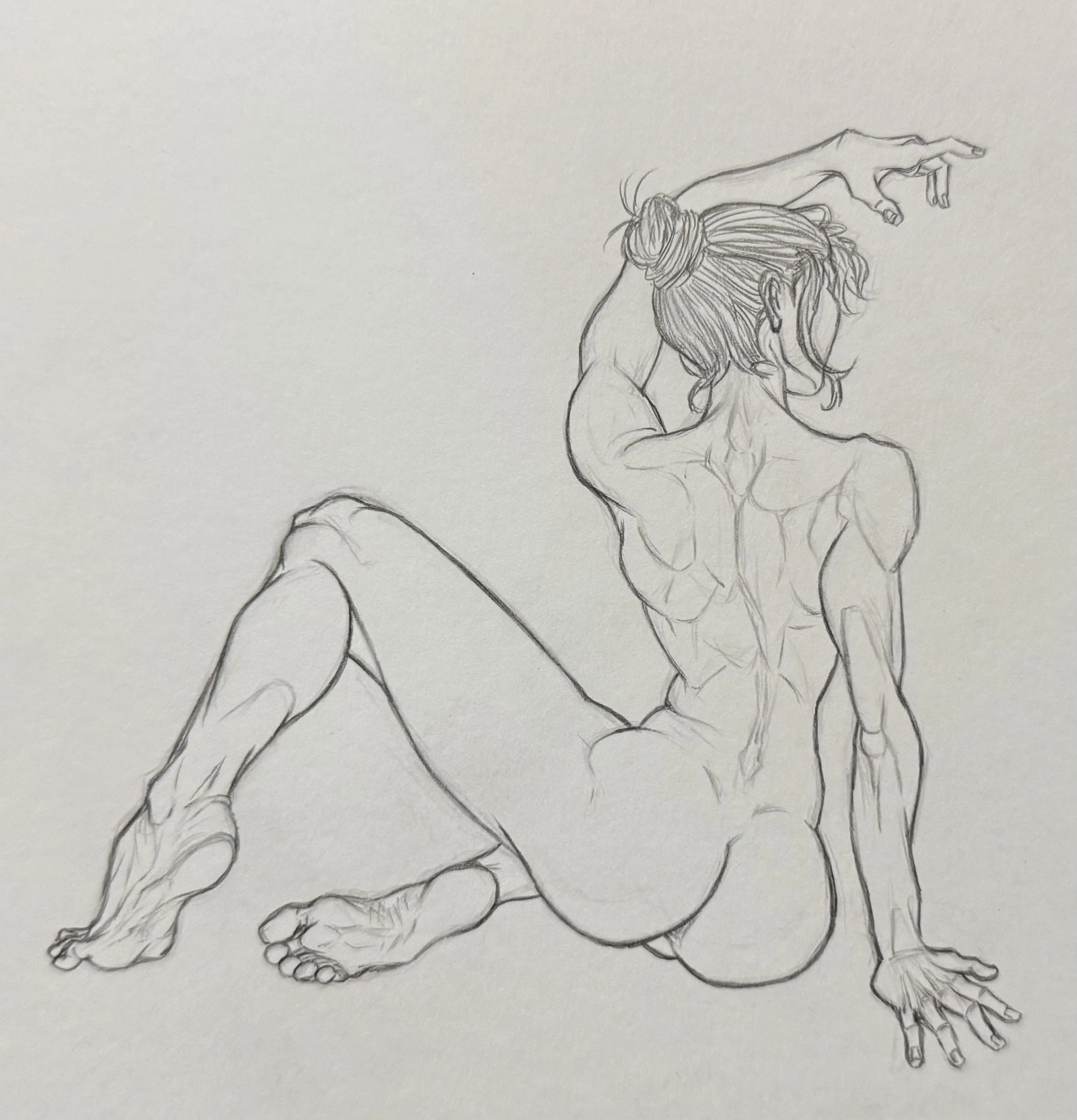 Female Figure from Behind, by me