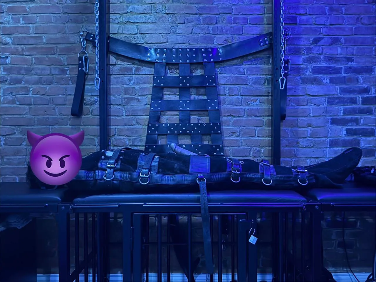 My boner wouldn’t go down as soon as I was strapped in