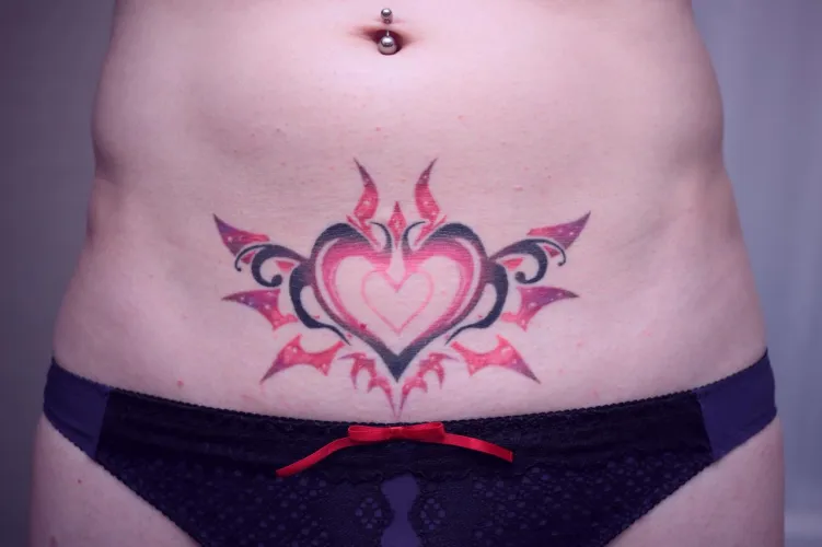 Succubus sigil womb tattoo fully healed