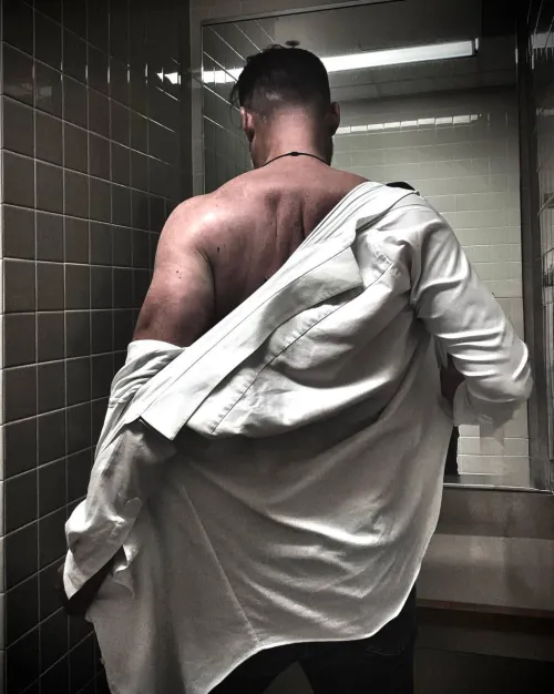 Suppose I should put my shirt back on.  [M] #279