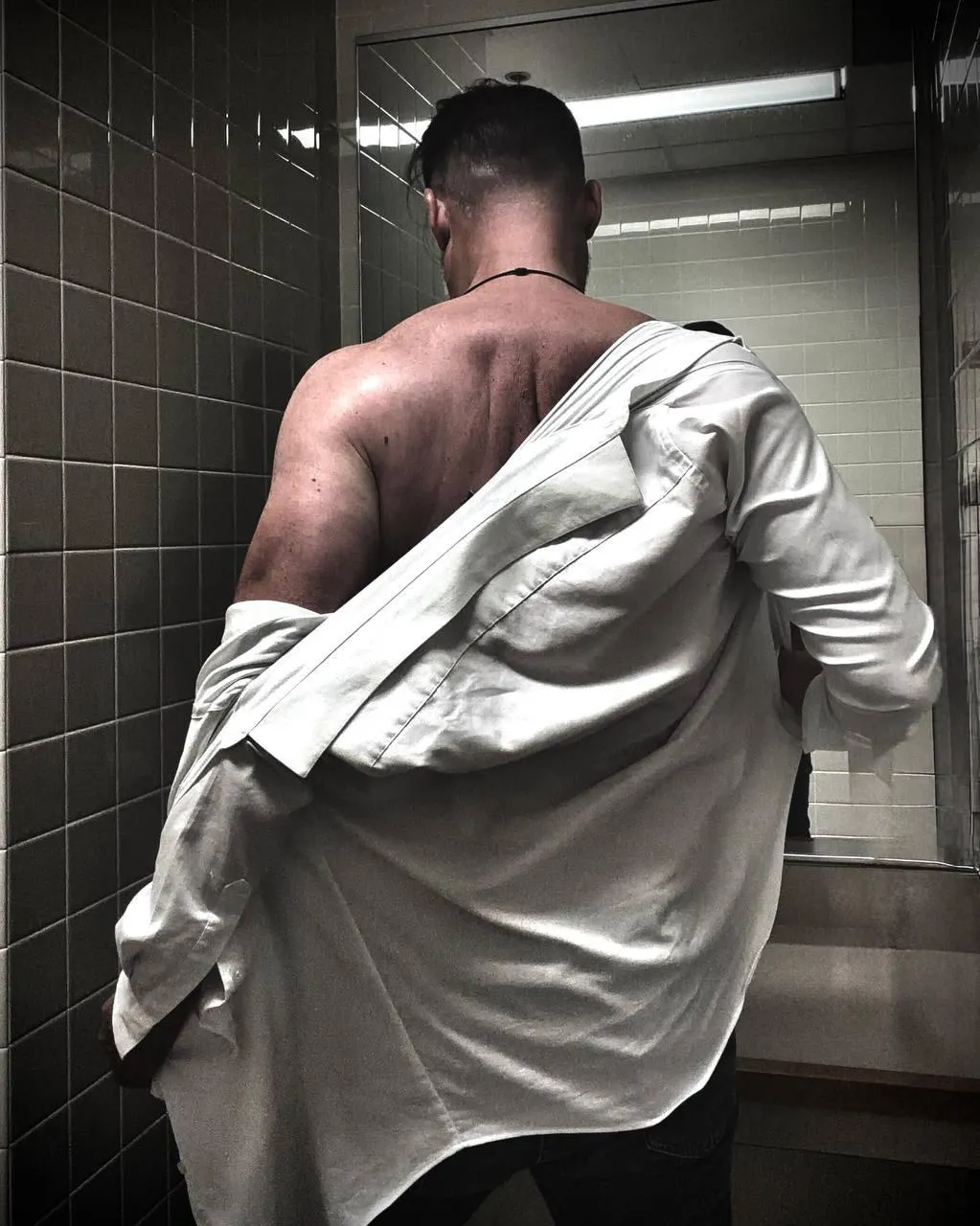 Suppose I should put my shirt back on.  [M] #279