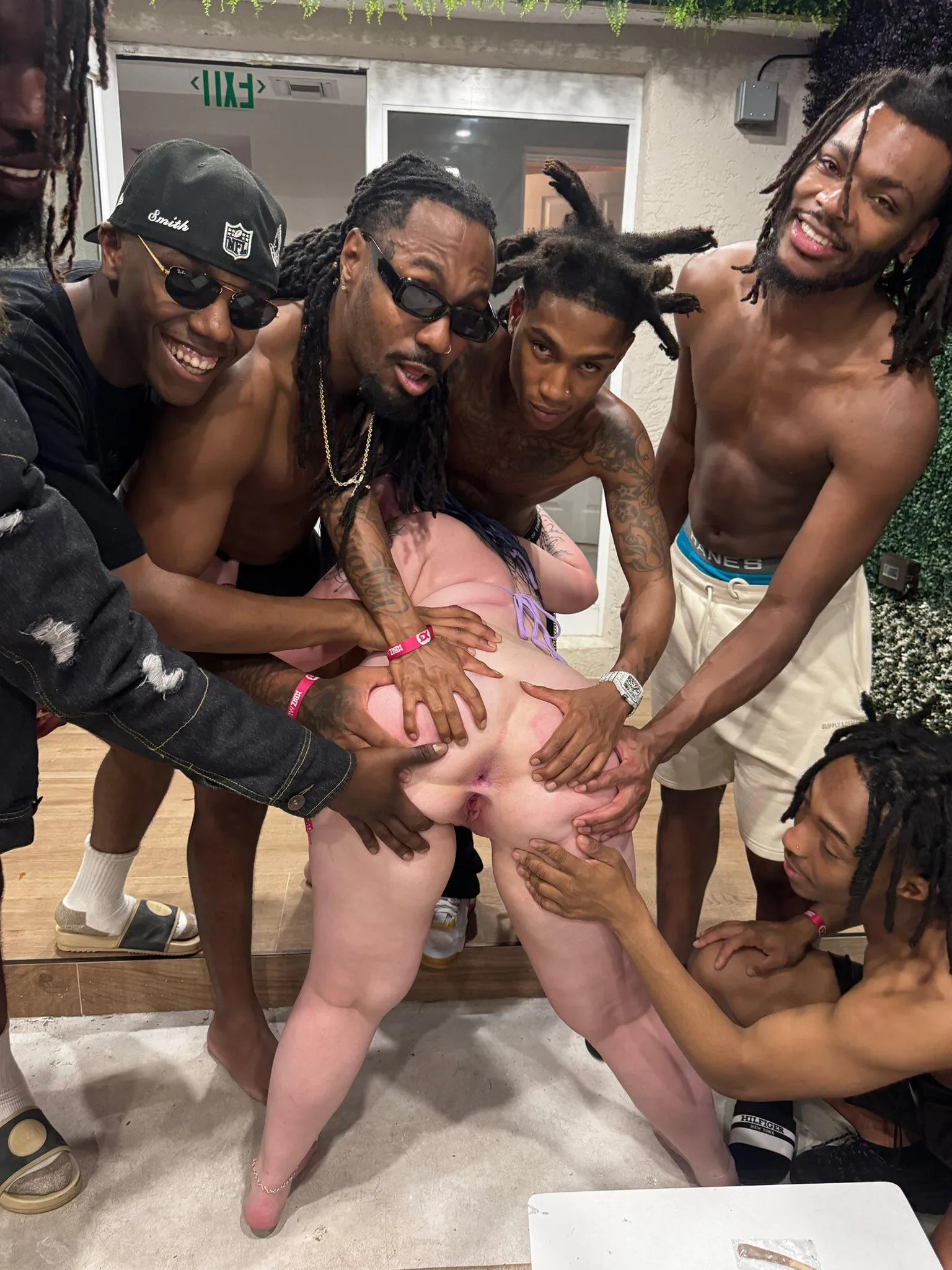 Time to test her limits, can she take all of us?